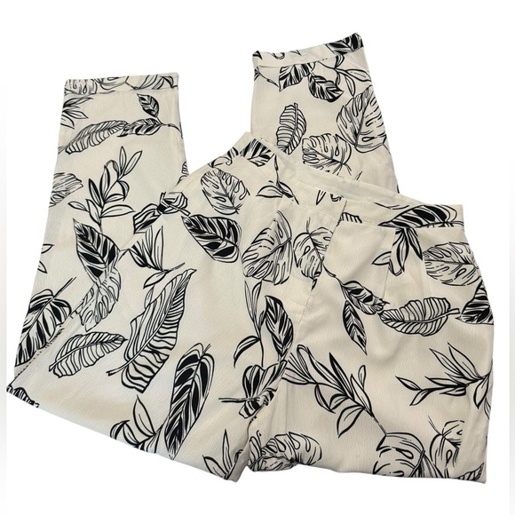 NWT Another Day In Paradise Tropical Print Trouser Pants in Medium Sz - Picture 8 of 11